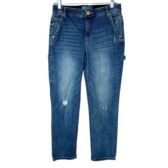 Democracy Denim - Democracy Jeans Ab Solution High Rise Slim Straight Carpenter Stretchy Women's 6